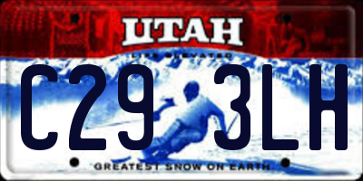 UT license plate C293LH