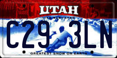 UT license plate C293LN