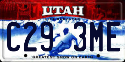 UT license plate C293ME
