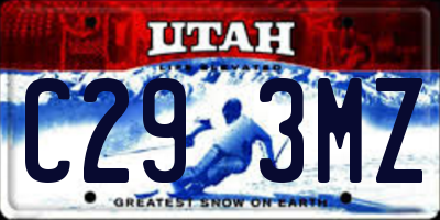 UT license plate C293MZ