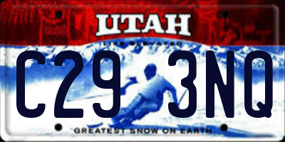 UT license plate C293NQ