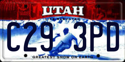 UT license plate C293PD