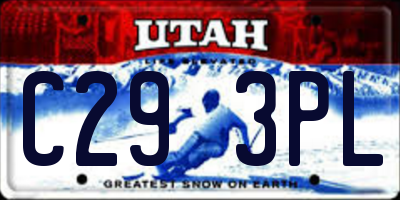 UT license plate C293PL
