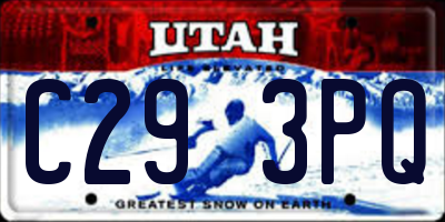 UT license plate C293PQ