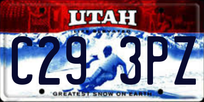 UT license plate C293PZ