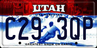 UT license plate C293QP