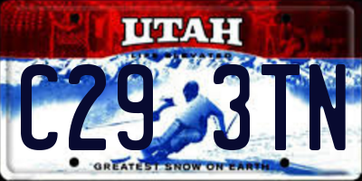 UT license plate C293TN