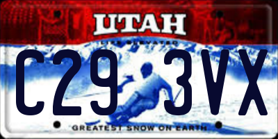 UT license plate C293VX
