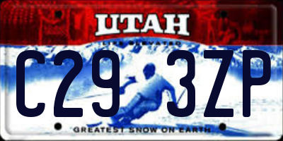 UT license plate C293ZP