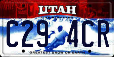 UT license plate C294CR