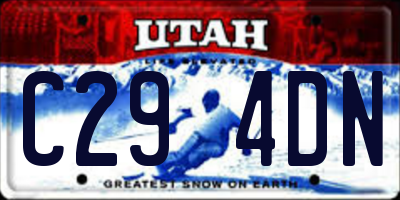 UT license plate C294DN