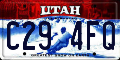 UT license plate C294FQ
