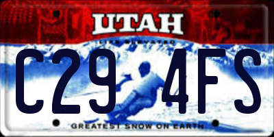 UT license plate C294FS