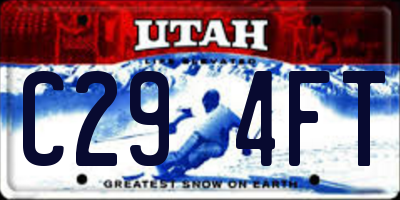UT license plate C294FT