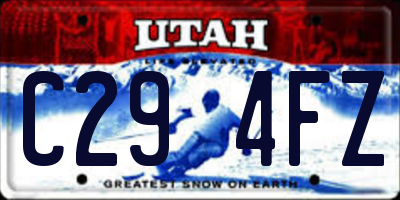 UT license plate C294FZ
