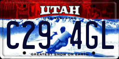 UT license plate C294GL