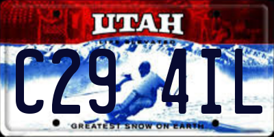 UT license plate C294IL