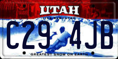 UT license plate C294JB