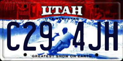 UT license plate C294JH