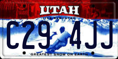 UT license plate C294JJ