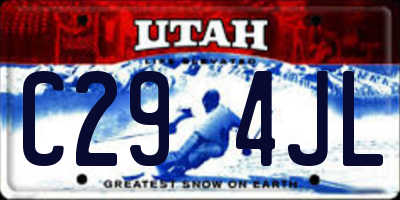 UT license plate C294JL