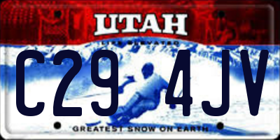 UT license plate C294JV