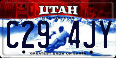 UT license plate C294JY