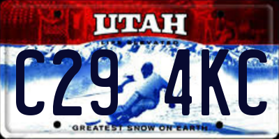 UT license plate C294KC