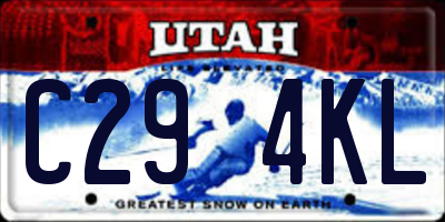 UT license plate C294KL