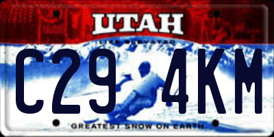 UT license plate C294KM
