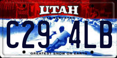 UT license plate C294LB