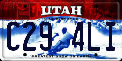 UT license plate C294LI