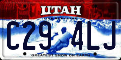 UT license plate C294LJ