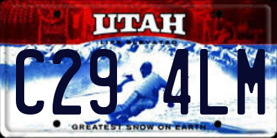 UT license plate C294LM