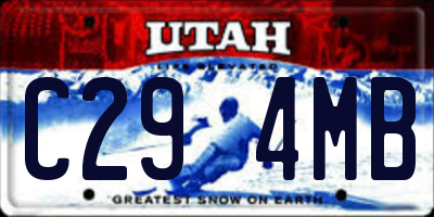 UT license plate C294MB