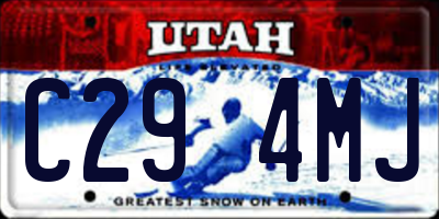 UT license plate C294MJ