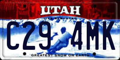 UT license plate C294MK