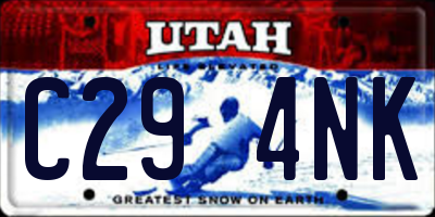 UT license plate C294NK