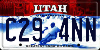 UT license plate C294NN