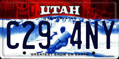 UT license plate C294NY