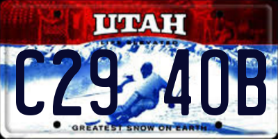 UT license plate C294OB