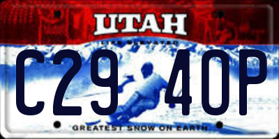 UT license plate C294OP