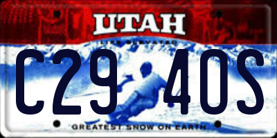 UT license plate C294OS