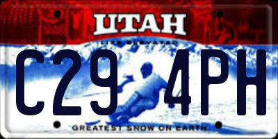 UT license plate C294PH