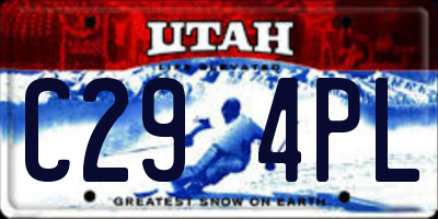 UT license plate C294PL