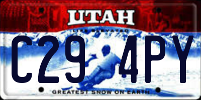 UT license plate C294PY