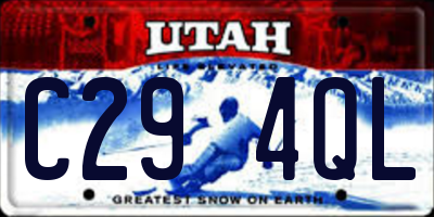 UT license plate C294QL