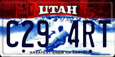 UT license plate C294RT