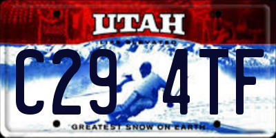 UT license plate C294TF