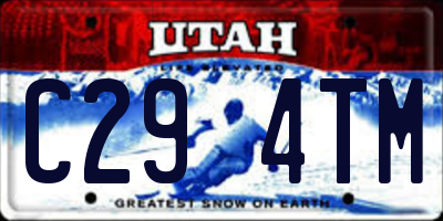 UT license plate C294TM